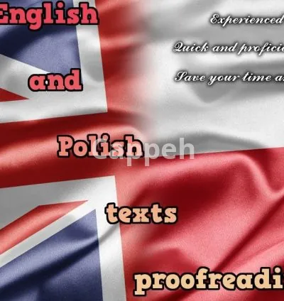 I will proofread english and polish texts