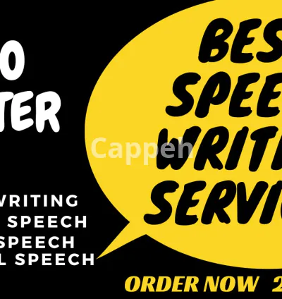 I will do speech writing, wedding speech, comedy speech and political speech