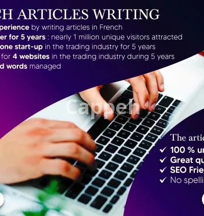 I will write an amazing french article