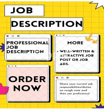 I will write professional job description and job ads or posts for any position