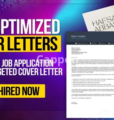 I will write a targeted cover letter for your ats resume and job application