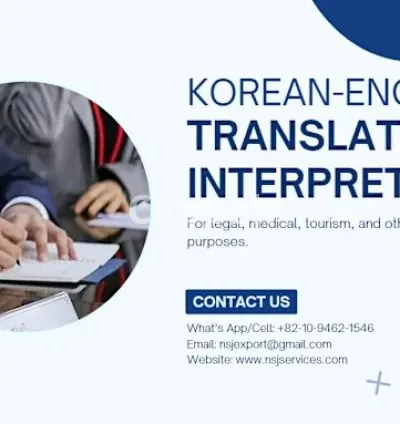 I will translate and interpret between korean and english