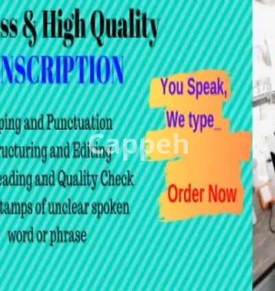 I will transcribe audio and do video transcription in 24 hours