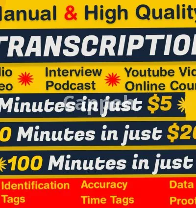 I will transcribe interview audio or do video transcription in 6 hrs