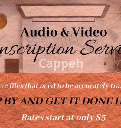 I will transcribe and provide high quality and accurate transcripts