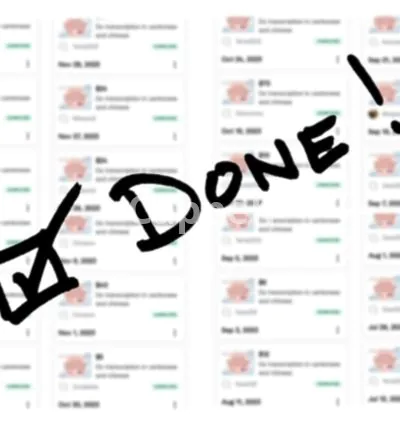 I will do transcription in cantonese and chinese