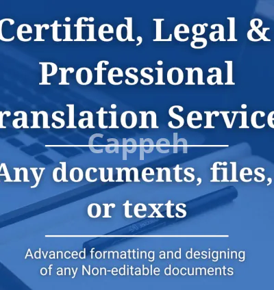 I will provide certified translation, legal and official documents