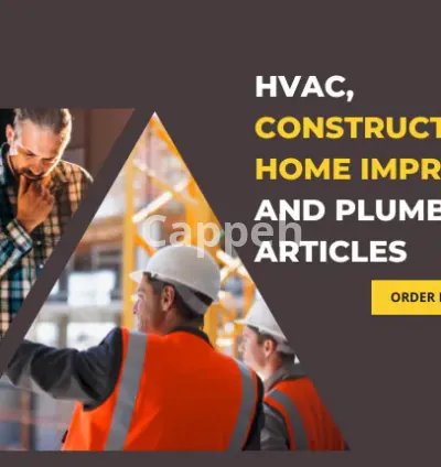 I will write home improvement, plumbing, construction, hvac article