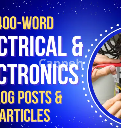 I will write electronics and electrical articles and blogs