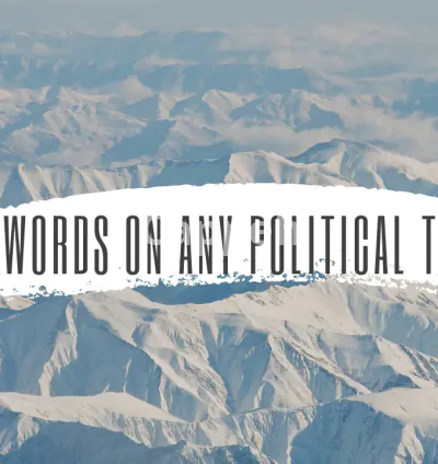 I will write 500 words on any political topic