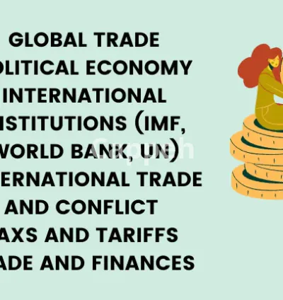 I will write on the political economy and finance