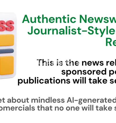 I will write a professional newsworthy press release