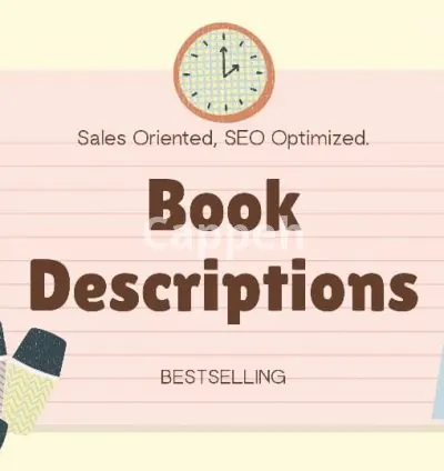 I will write an amazing book description or book blurb for you