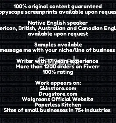 I will write you a batch of product descriptions