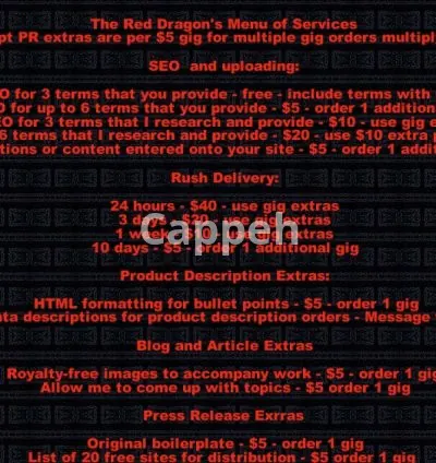 I will write you a batch of product descriptions