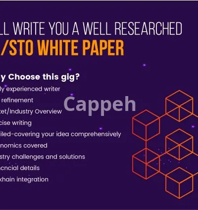 I will write you a well researched white paper