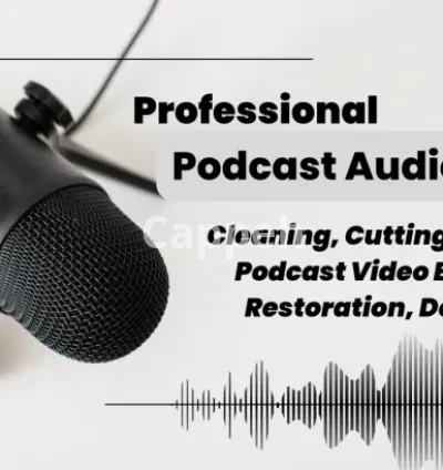 I will do audio editing, cleaning, fix, sync, mixing, repair, master, enhance podcasts
