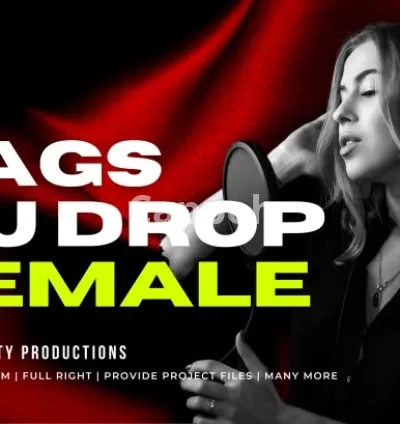 I will make a female producer tags, dj drop with high quality