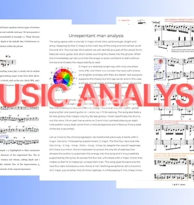 I will do an analysis of your music