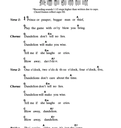 I will transcribe and edit chords above lyrics of any song