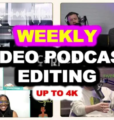 I will edit audio video of weekly video podcast professionally