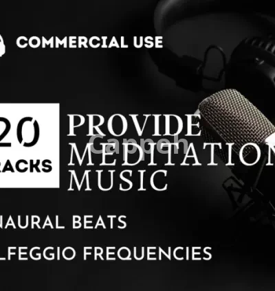 I will provide 20 meditation music tracks with binaural beats and solfeggio frequencies
