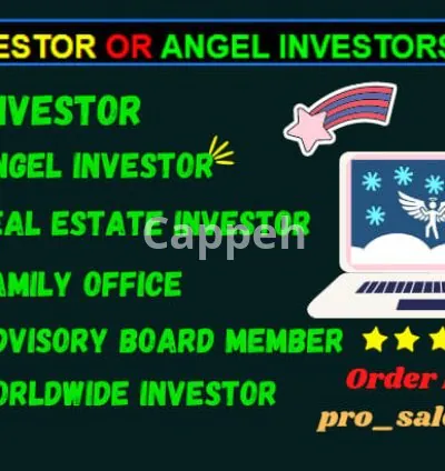 I will find of USA investor or active angel investors email list from crunchbase pro