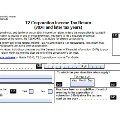 I will prepare corporation tax filing for small canadian business
