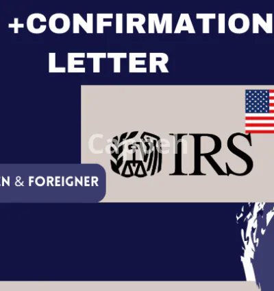 I will get your ein and 147 confirmation letter