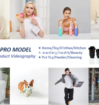 I will shoot photos and videos with model for amazon in china