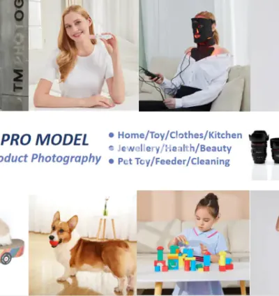 I will shoot photos and videos with model for amazon in china