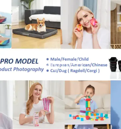 I will shoot photos and videos with model for amazon in china