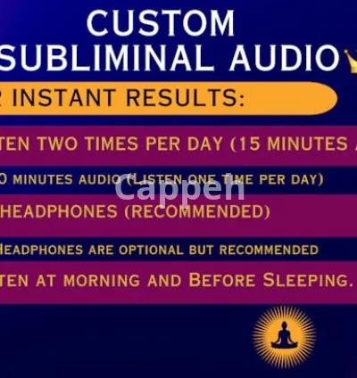 I will create custom subliminal audio with a powerful booster