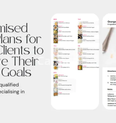 I will create high quality meal plans for your clients