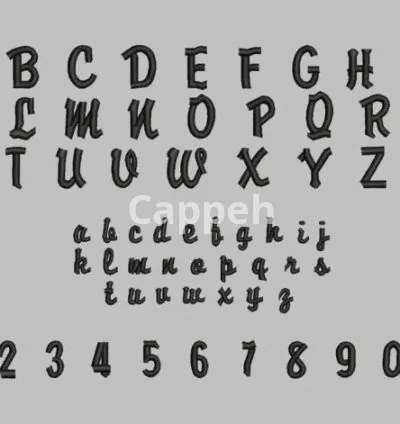 I will create embroidery fonts of your size and style bx and esa format