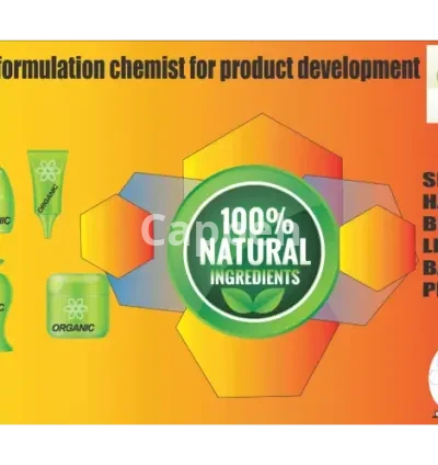 I will be your formulation chemist for product development