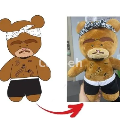 I will make custom plush stuffed toy