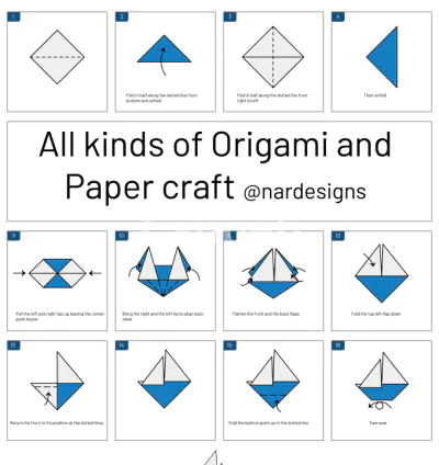 I will design coloring book and origami paper instruction and games