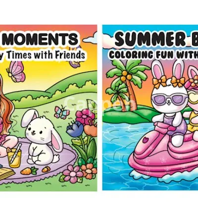 I will draw coloring book pages for children and adults