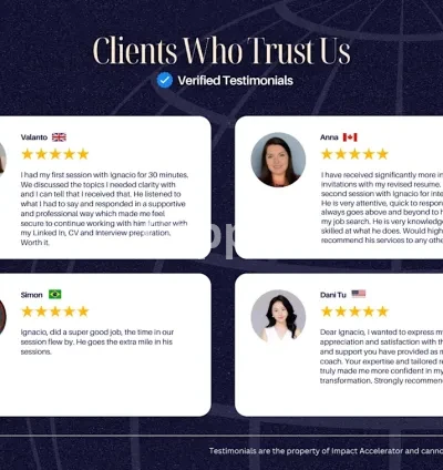 I will be your career and personal development coach