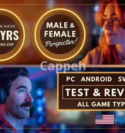 I will test and review your game, app, or website on pc, android, switch