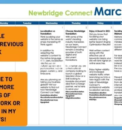 I will create a social media marketing content calendar